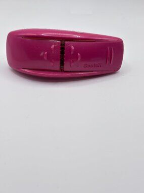 Pink Scotch Pop Up Tape Dispenser Wrist Hand Band Elastic Gift Wrap NO REFILL